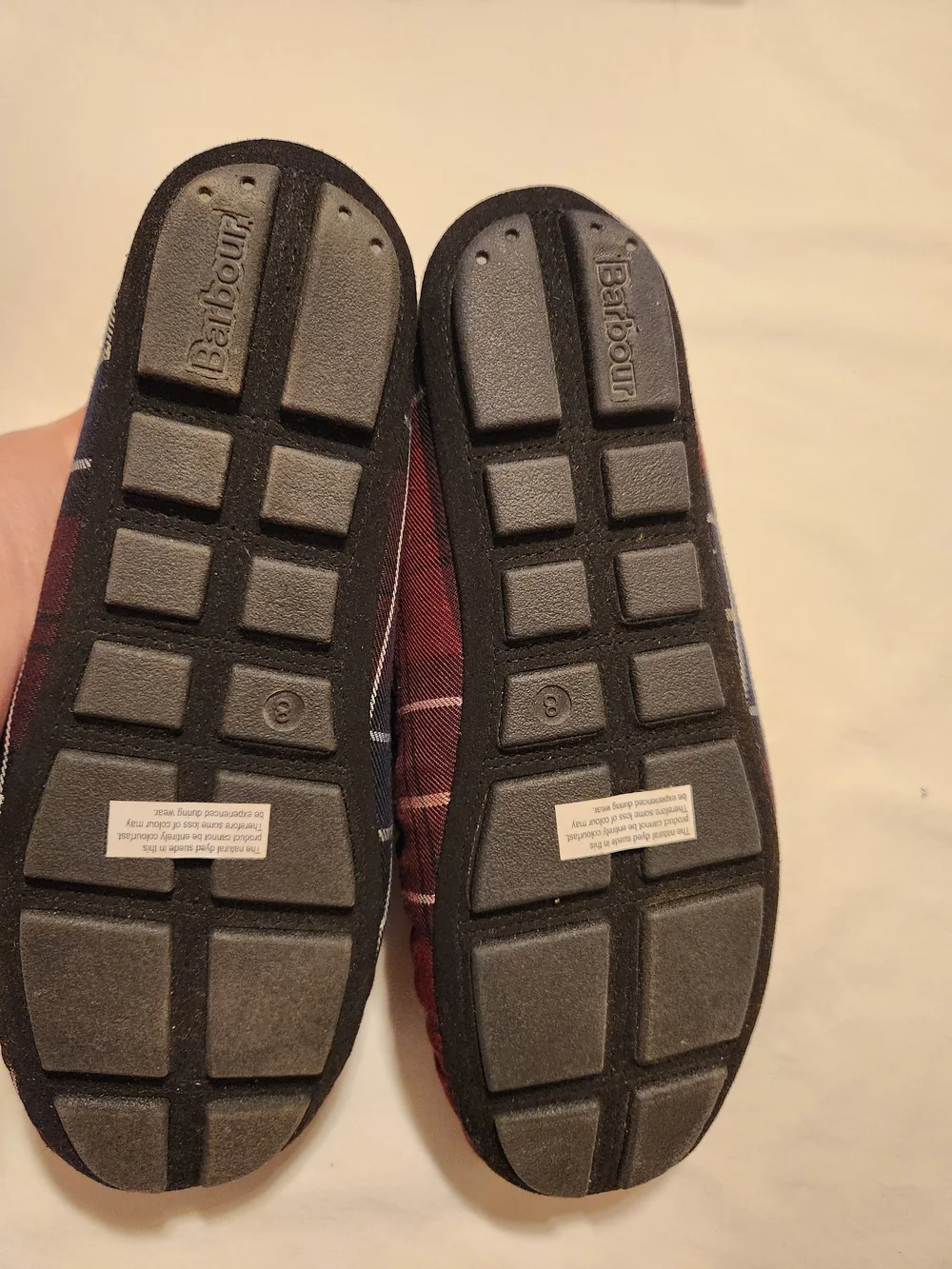 Barbour Monty Men’s Tartan Moccasin Slippers Size US 9 UK 8 NEW IN BOX